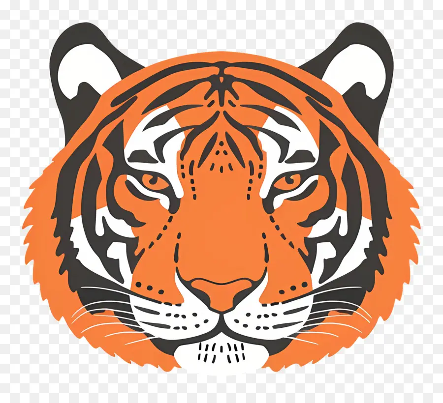 Kepala Harimau，Wajah Harimau PNG