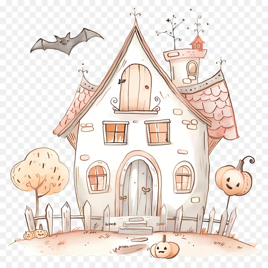 Rumah Halloween，Rumah Berhantu PNG