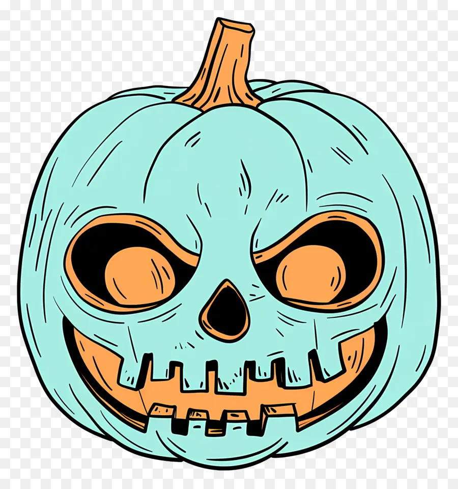 Labu Halloween，Tengkorak Labu PNG