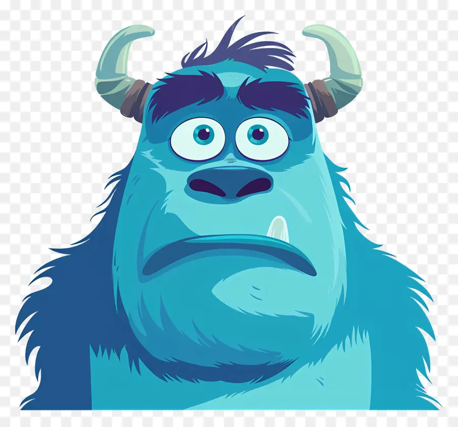 Kepala Sulley，Monster Biru PNG