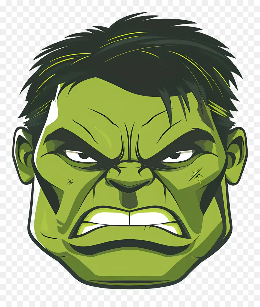 Kepala Hulk，Hulk Hijau PNG