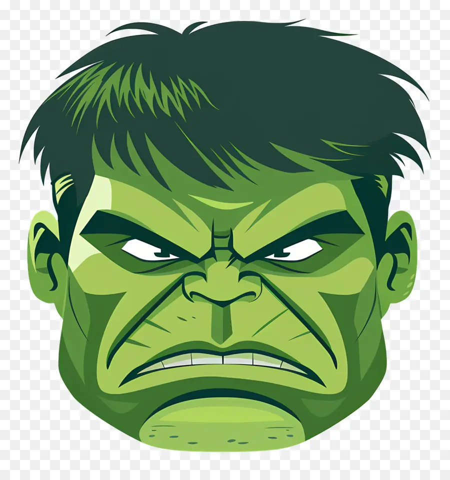 Kepala Hulk，Hulk Hijau PNG