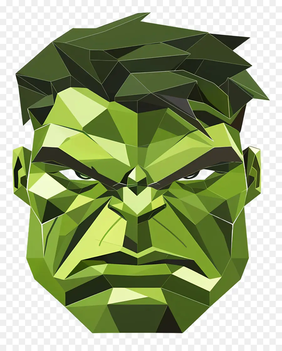 Kepala Hulk，Wajah Hijau PNG