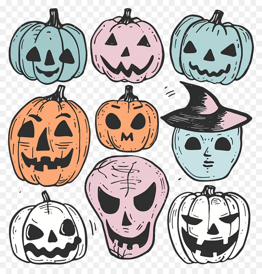 Labu Halloween，Labu PNG