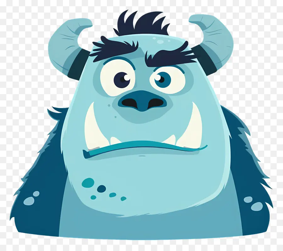 Kepala Sulley，Monster Biru PNG