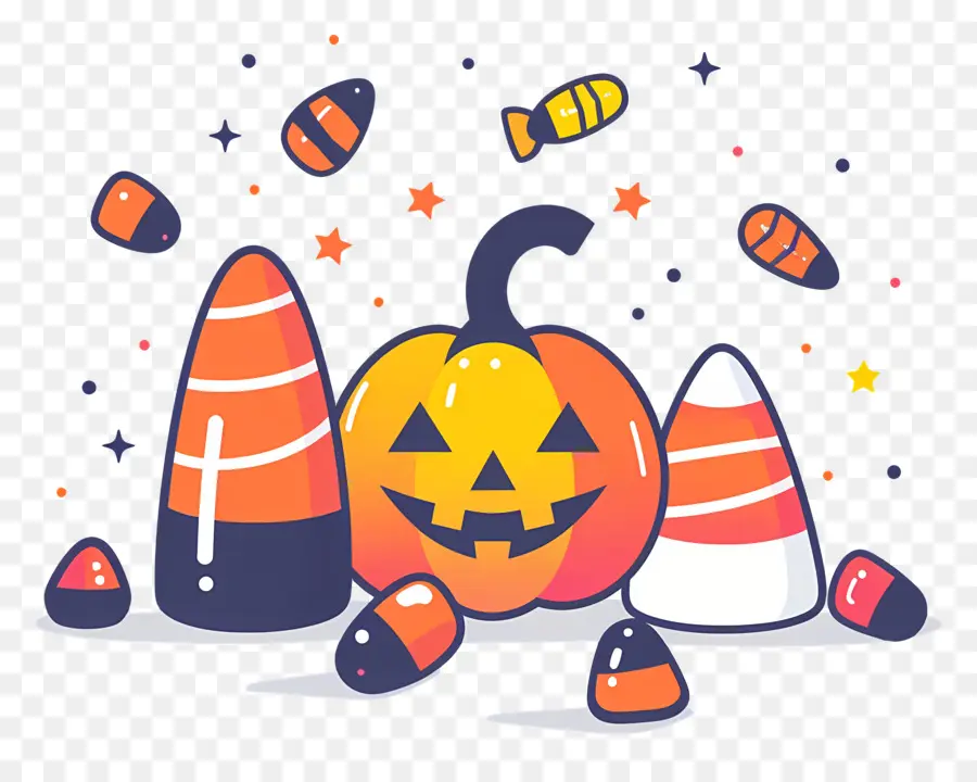 Permen Halloween，Labu Halloween PNG