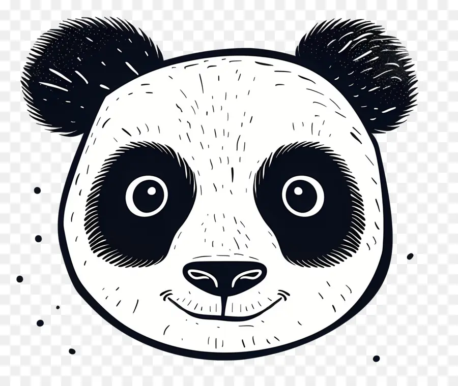 Kepala Panda，Wajah Panda PNG