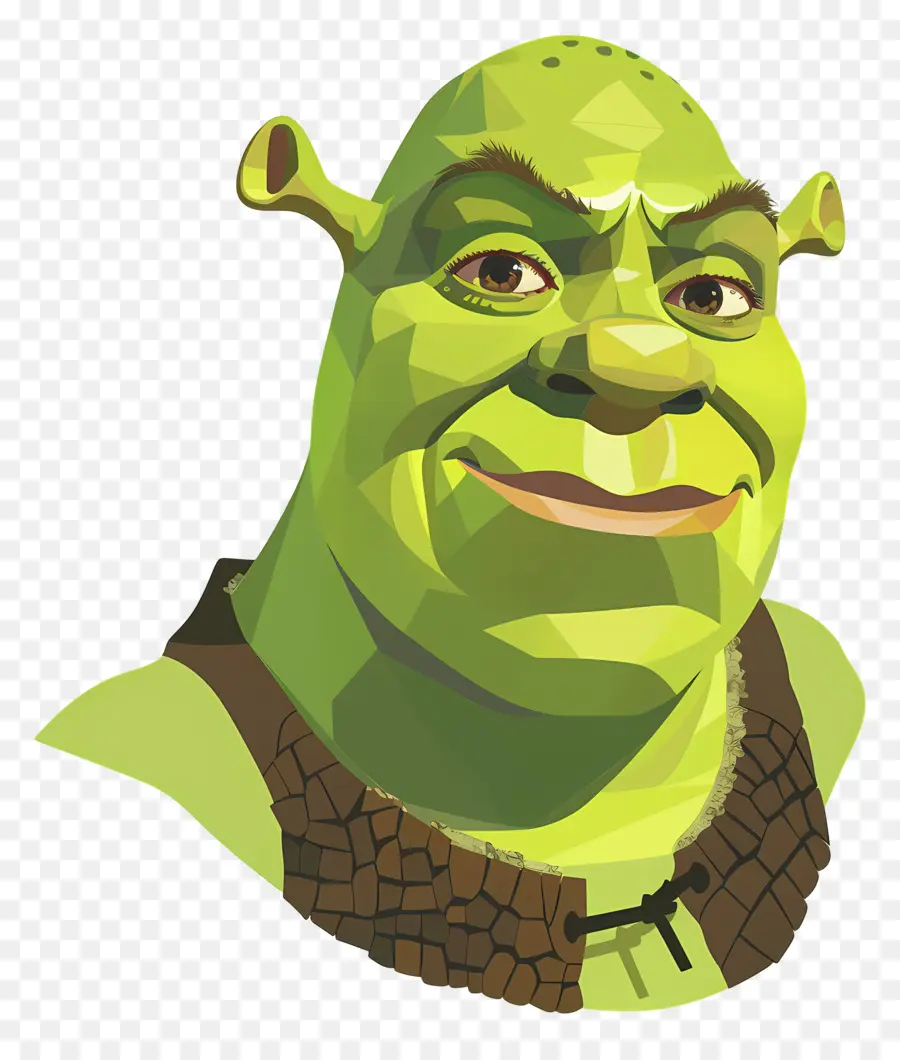 Kepala Shrek，Raksasa Hijau PNG