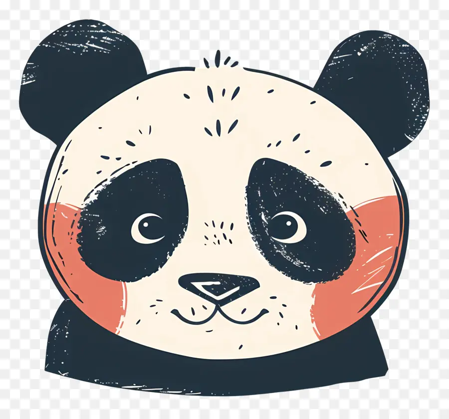 Kepala Panda，Wajah Panda PNG