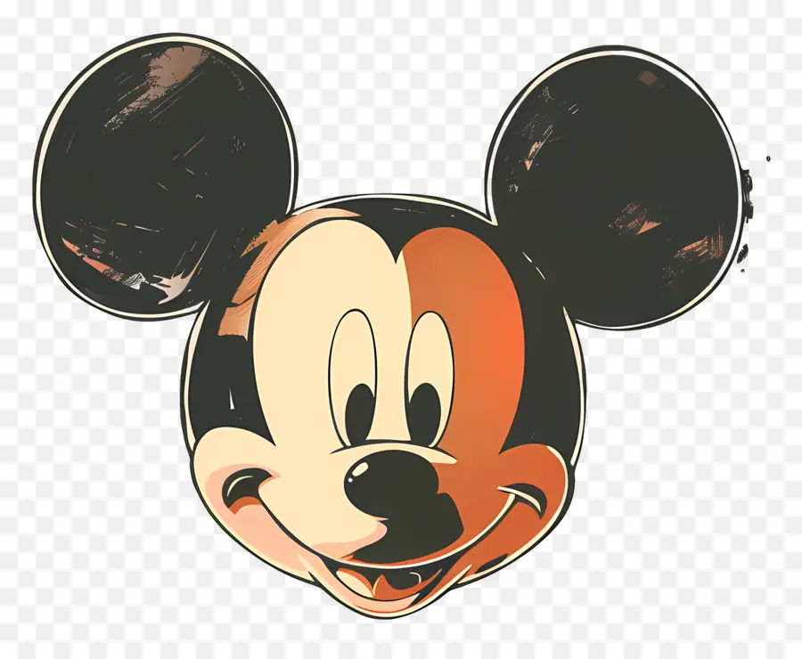 Kepala Mickey Mouse，Miki Tikus PNG