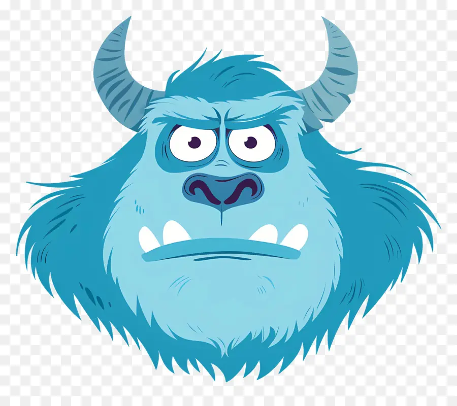 Kepala Sulley，Monster Biru PNG