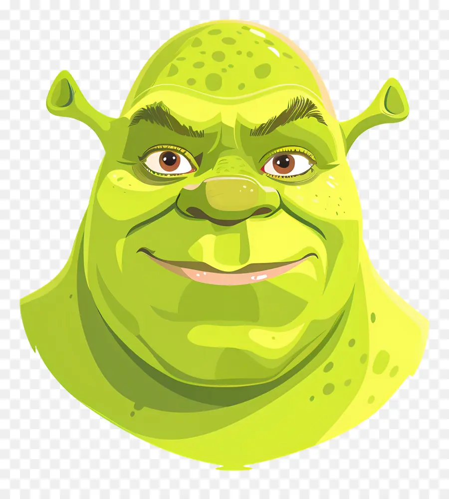 Kepala Shrek，Raksasa Hijau PNG