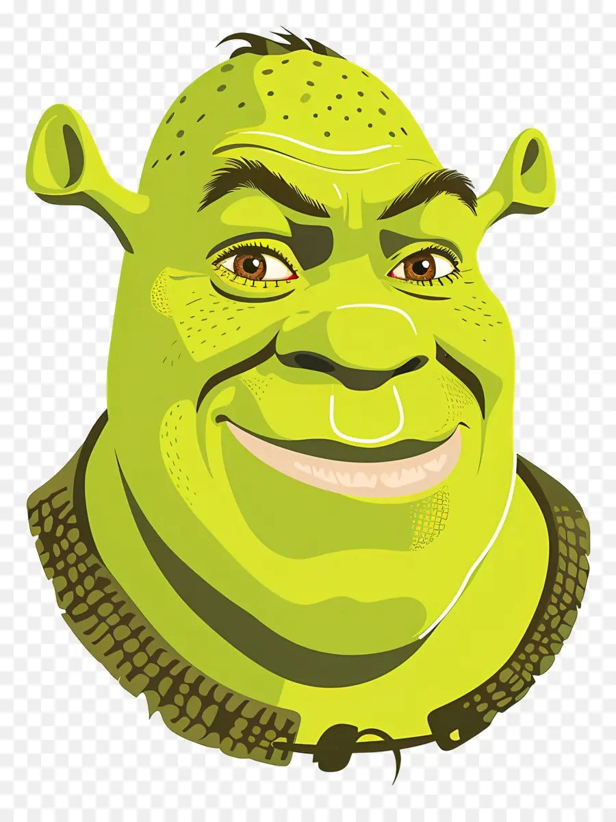 Kepala Shrek，Raksasa Hijau PNG