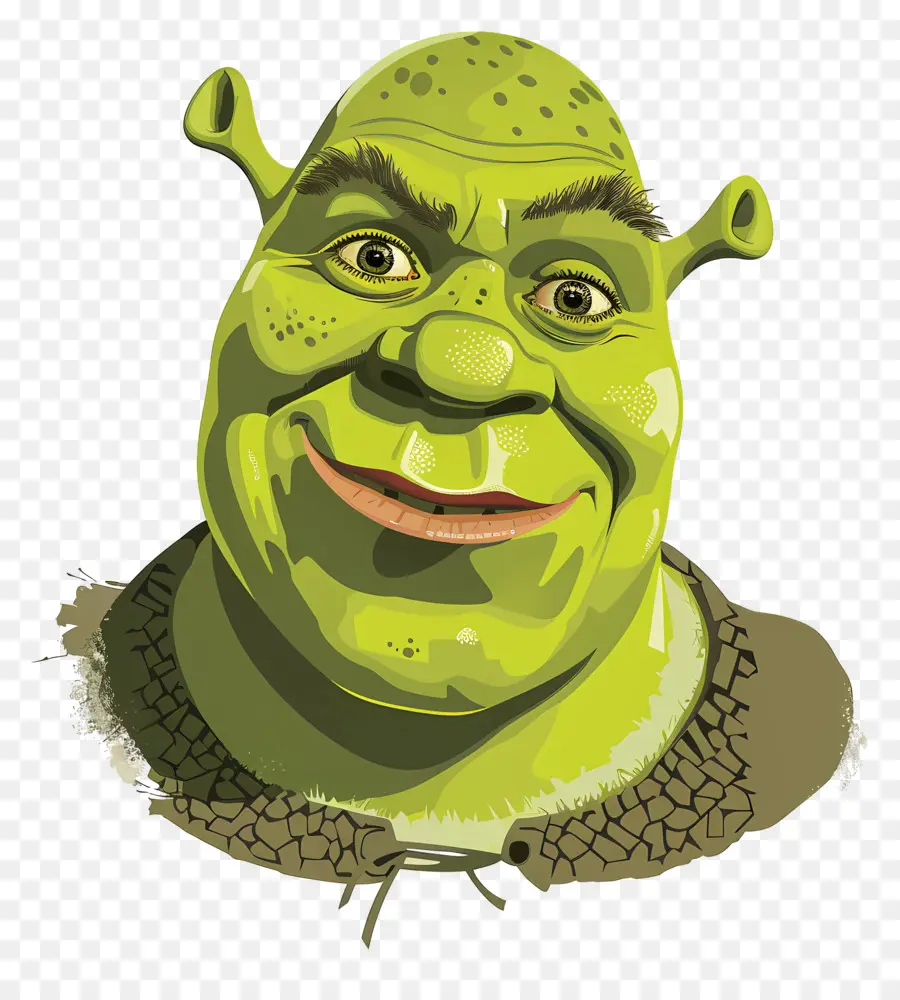 Kepala Shrek，Raksasa Hijau PNG