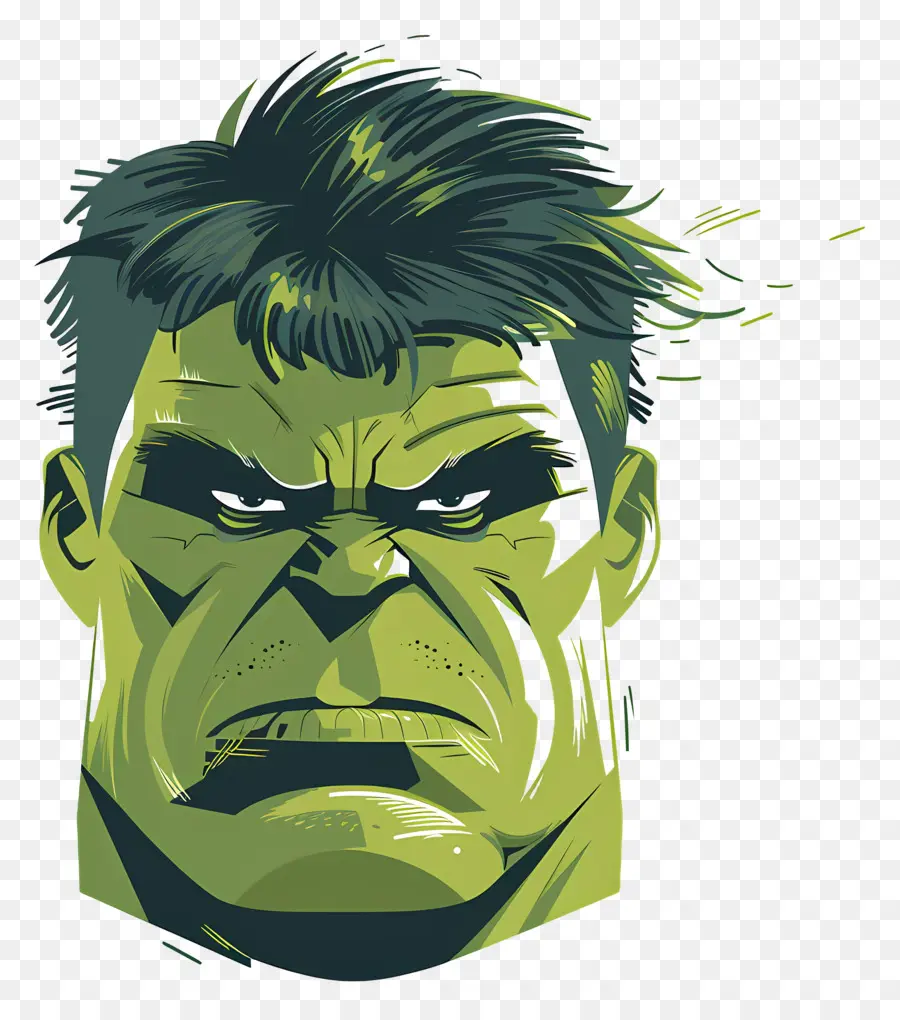 Kepala Hulk，Hulk Hijau PNG