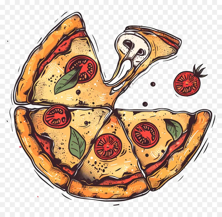 Pizza，Tomat PNG