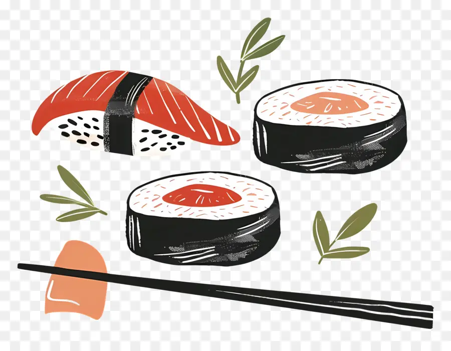 Sushi，Sumpit PNG