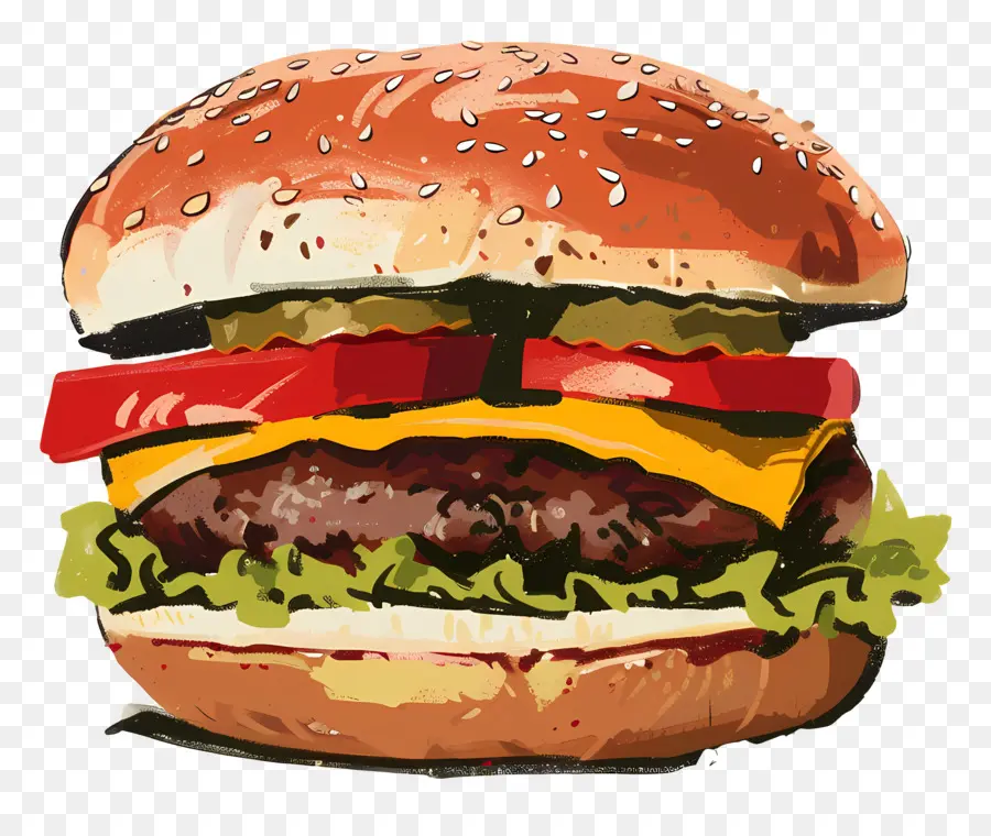 Hamburger，Burgernya PNG