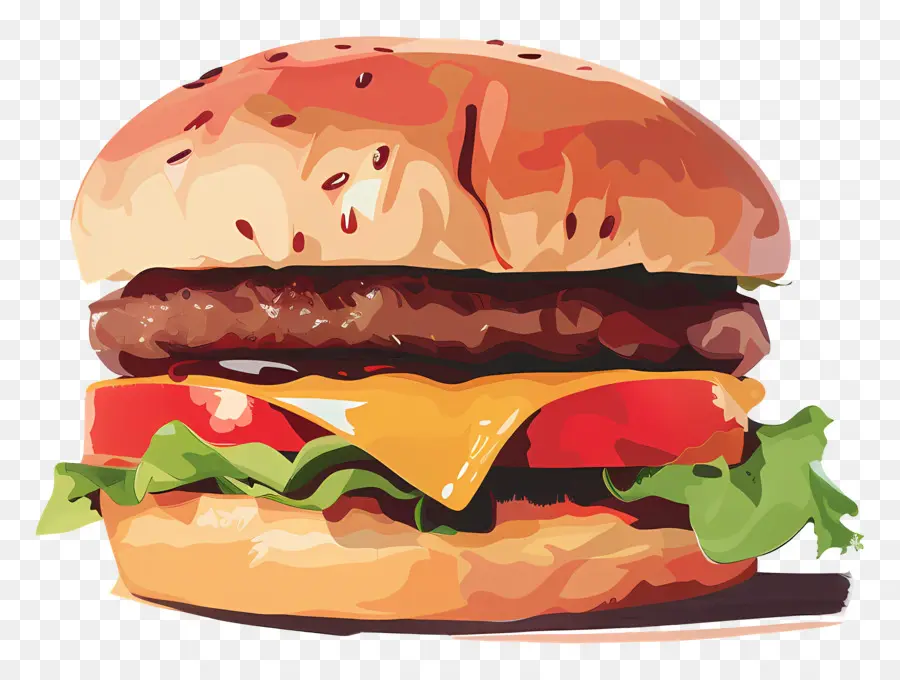 Hamburger，Burgernya PNG