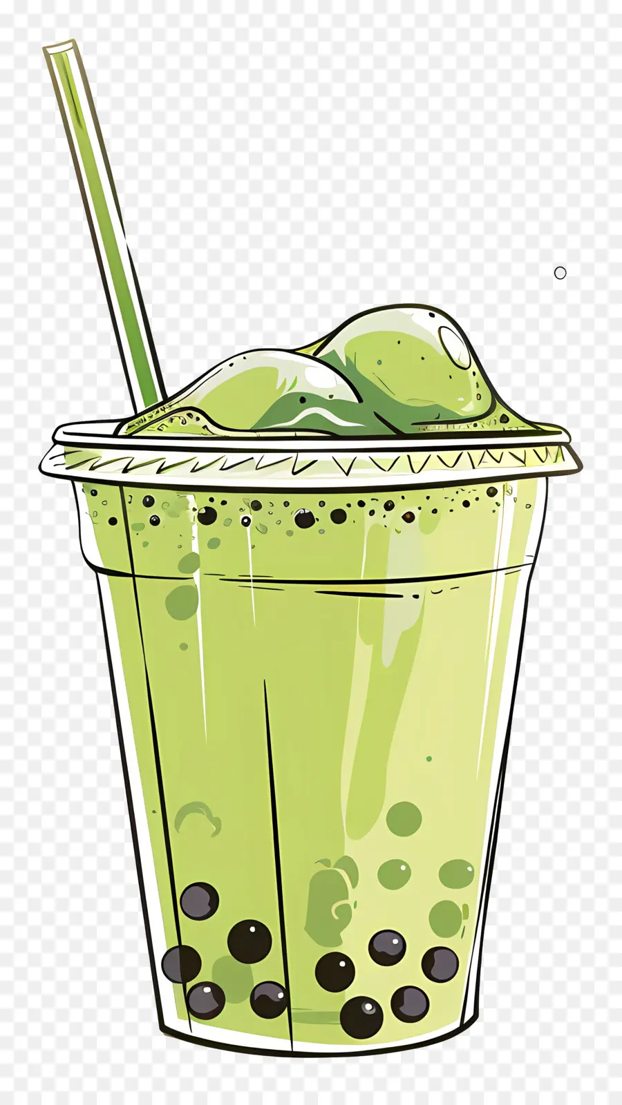 Teh Gelembung Matcha，Teh Gelembung PNG