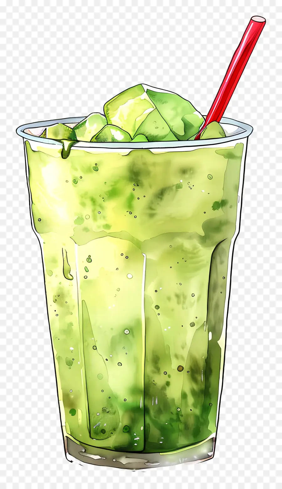 Minuman Matcha，Minum PNG