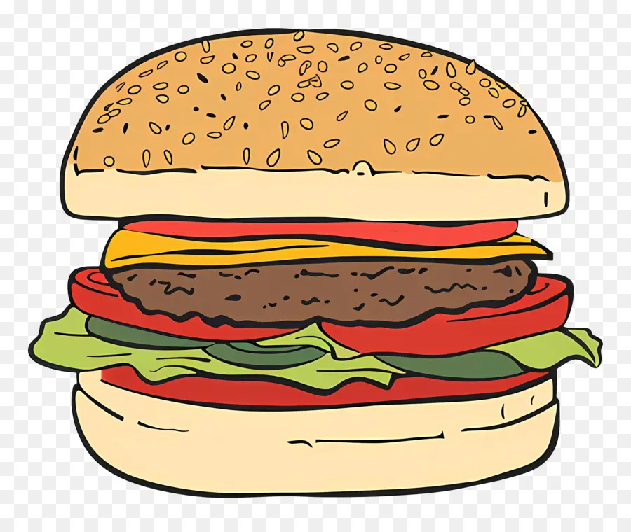 Hamburger，Burgernya PNG