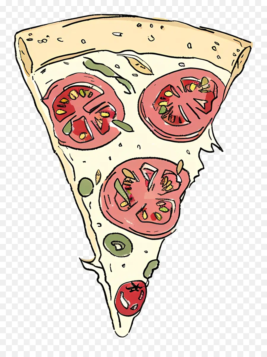 Coretan Pizza，Pizza PNG