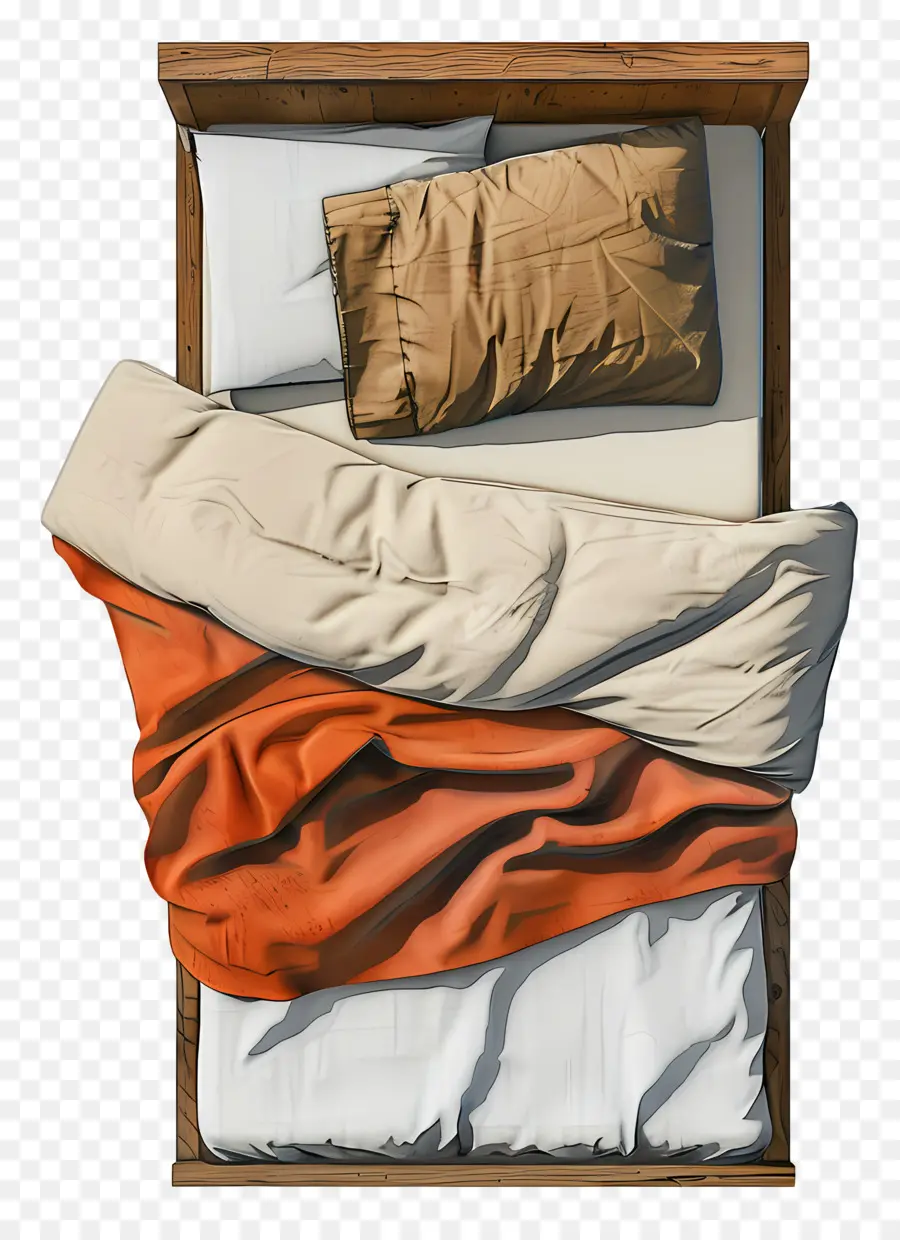 Tempat Tidur Single，Kamar Tidur Yang Nyaman PNG