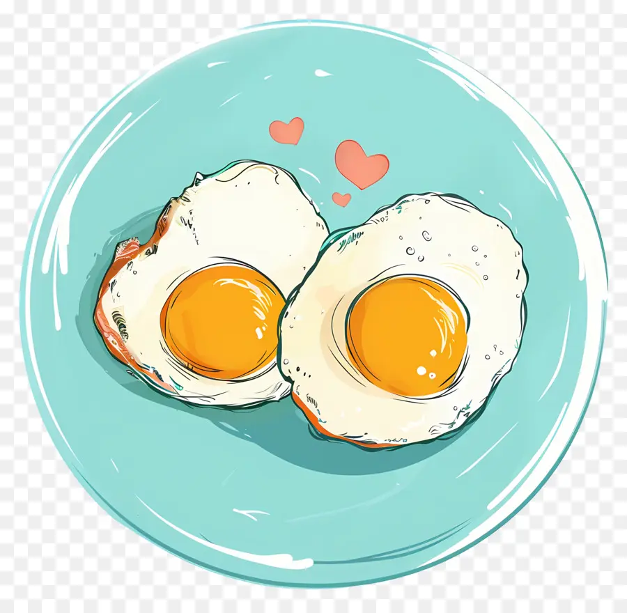 Telur Goreng，Kartun Ilustrasi PNG