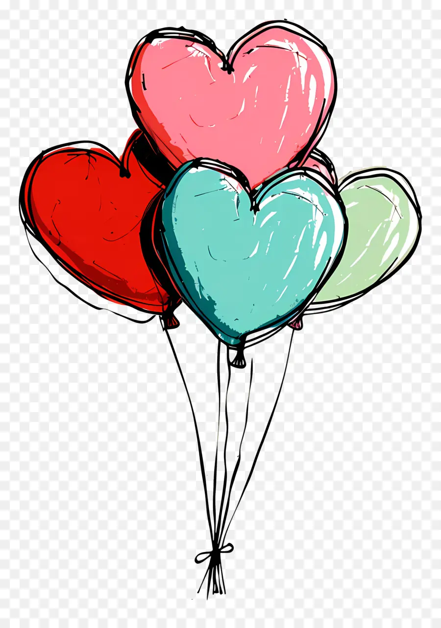 Balon，Heartshaped Balon PNG