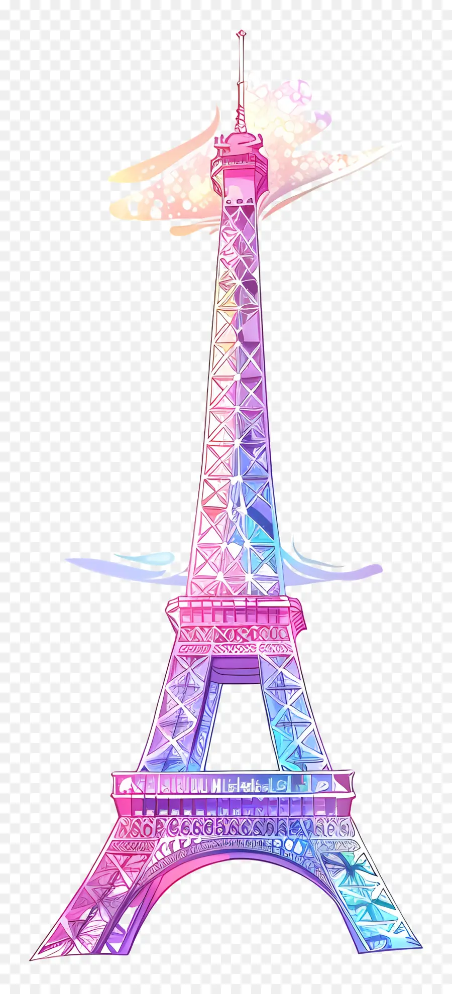 Menara Eiffel，Pelangi PNG