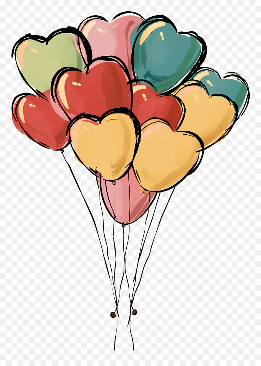 Balon，Heartshaped Balon PNG