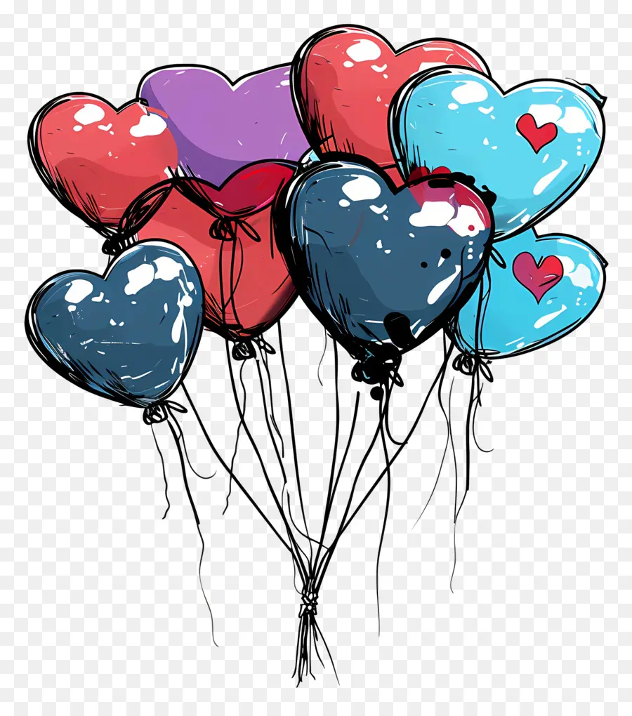 Balon，Heartshaped Balon PNG