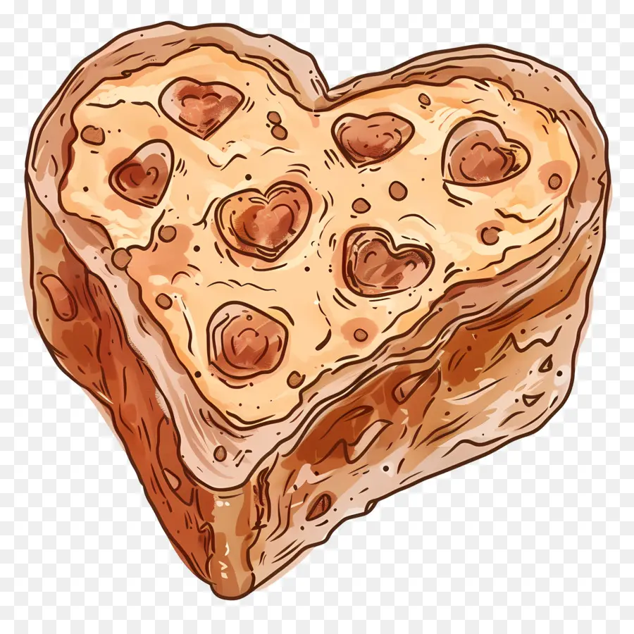 Puding Roti，Heartshaped Roti PNG