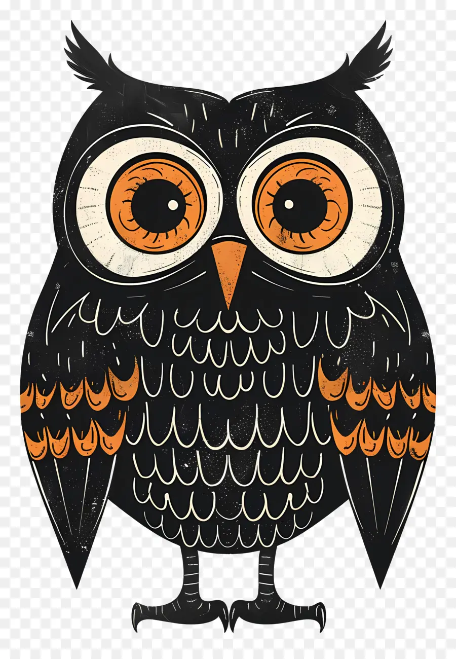 Halloween Owl，Burung Hantu PNG