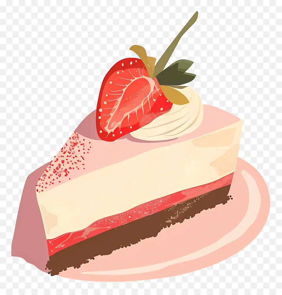 Cheesecake，Kue Lapis Pink PNG