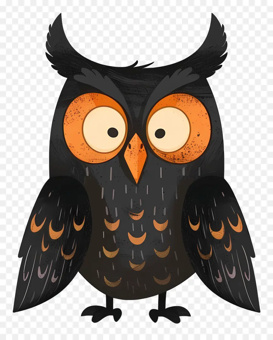 Halloween Owl，Burung Hantu PNG