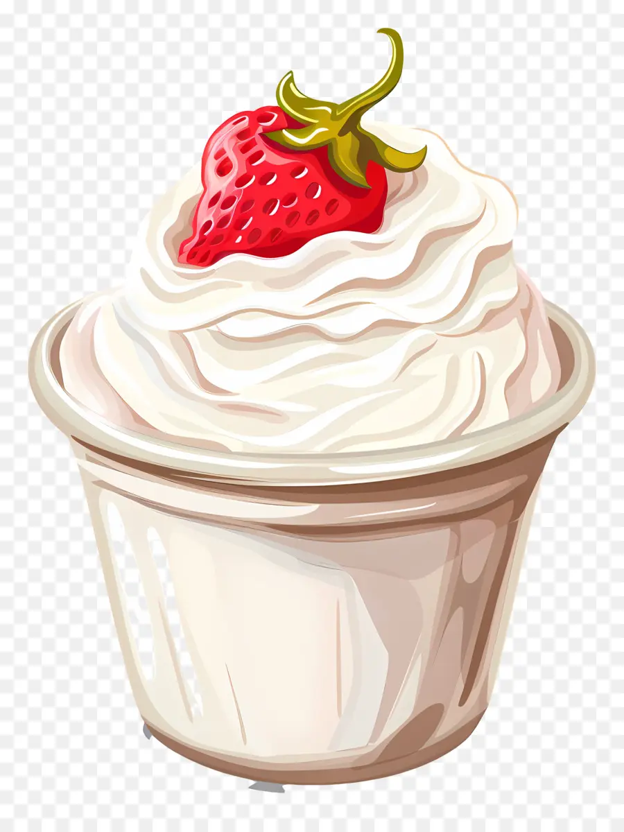 Yoghurt Cup，Es Krim PNG