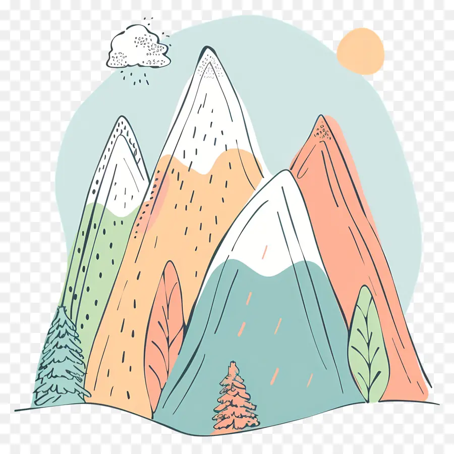 Gunung Doodle，Pemandangan Gunung PNG