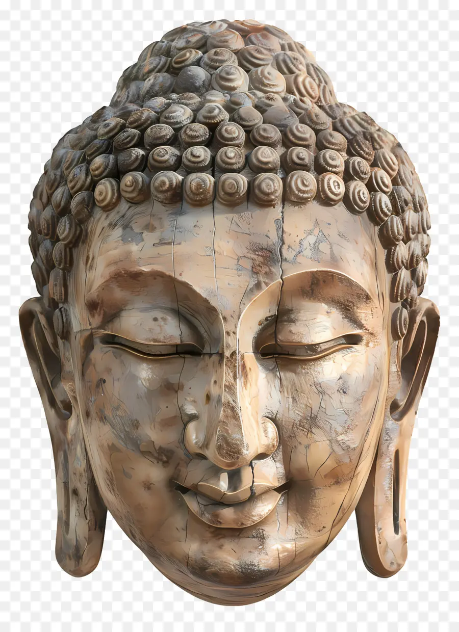 Kepala Buddha，Wajah Tersenyum PNG