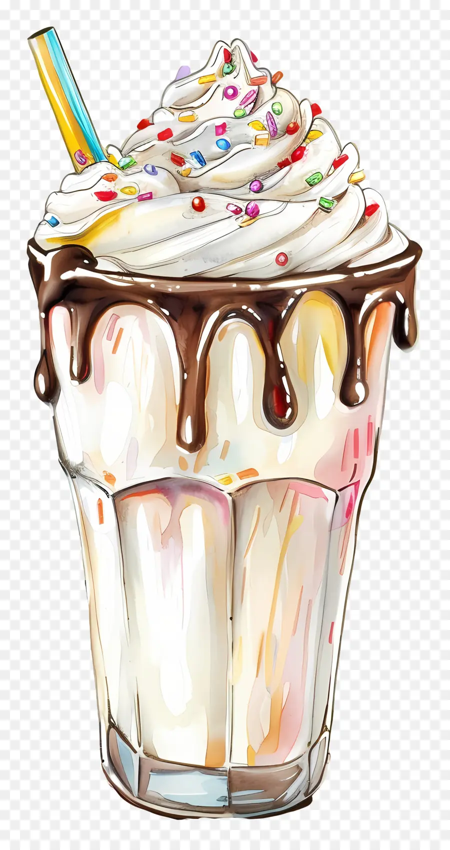 Piala Milkshake，Sundae PNG