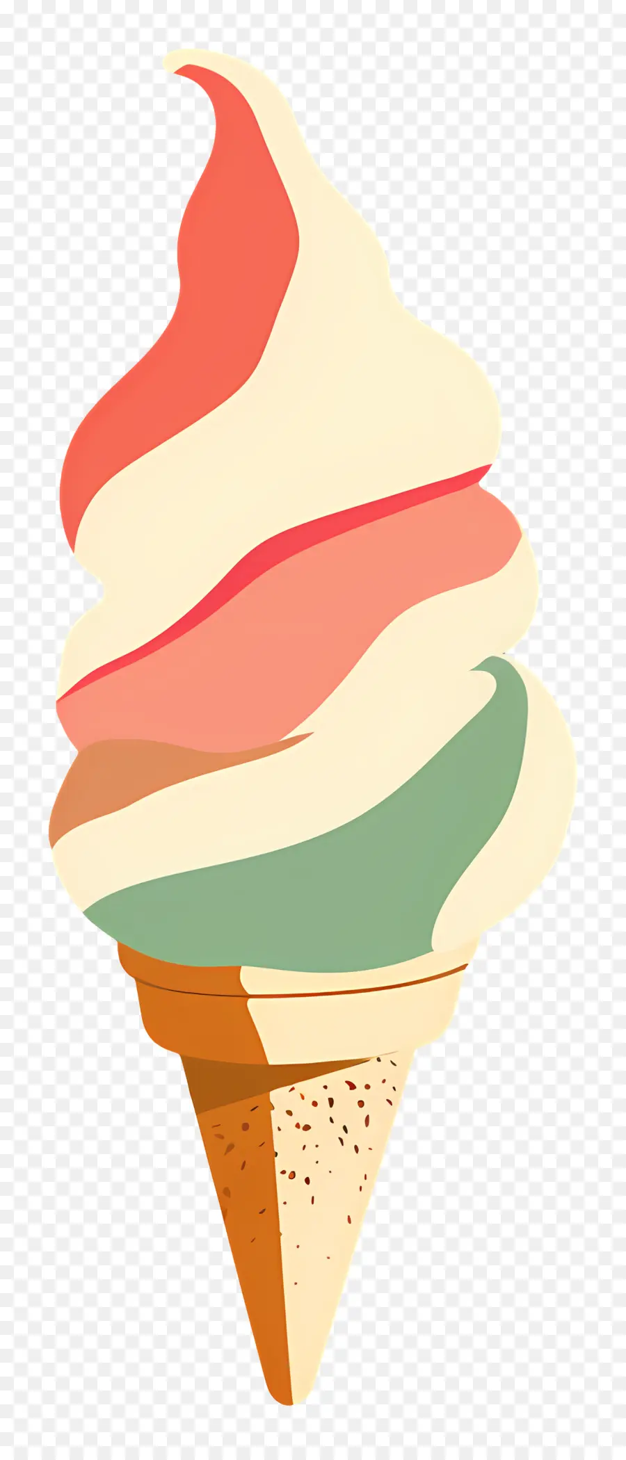 Es Krim Clipart，Warna Warni Es Krim PNG