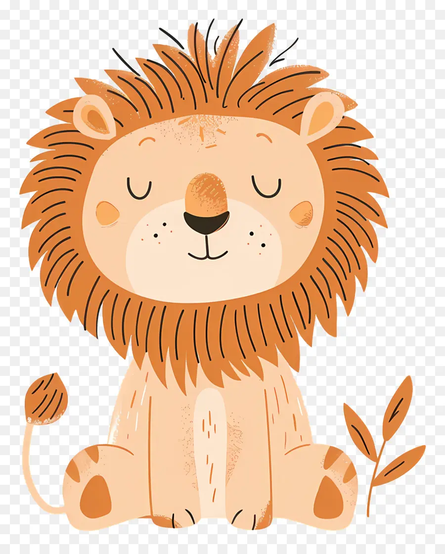 Doodle Lion，Kartun Singa PNG