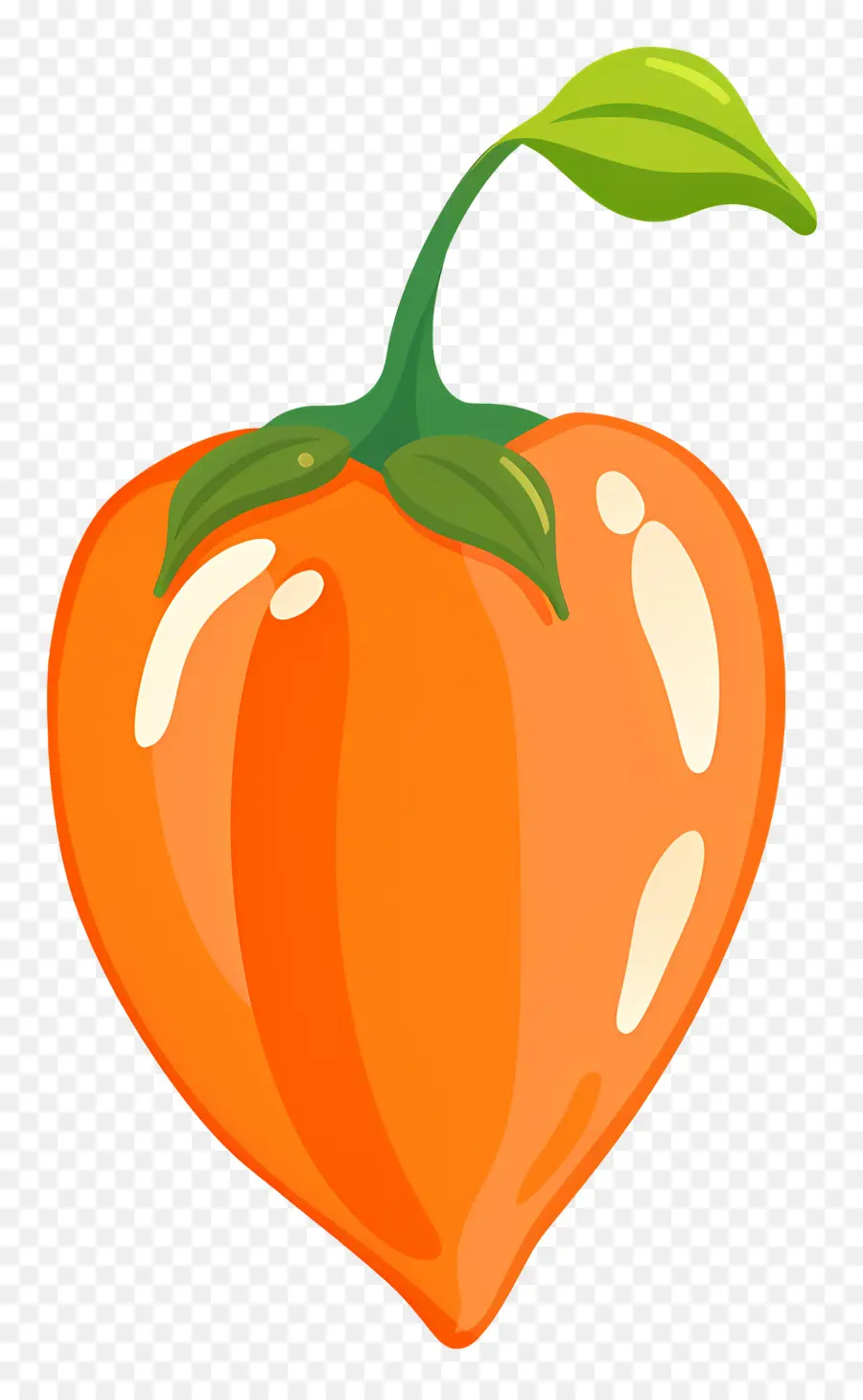 Habanero Pepper，Orange PNG