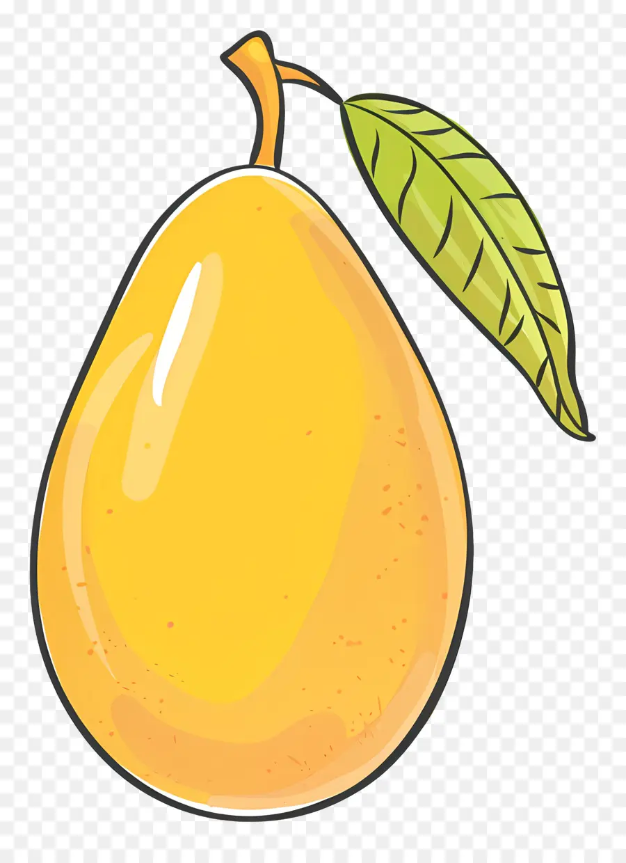 Mangga Doodle，Buah Kuning PNG