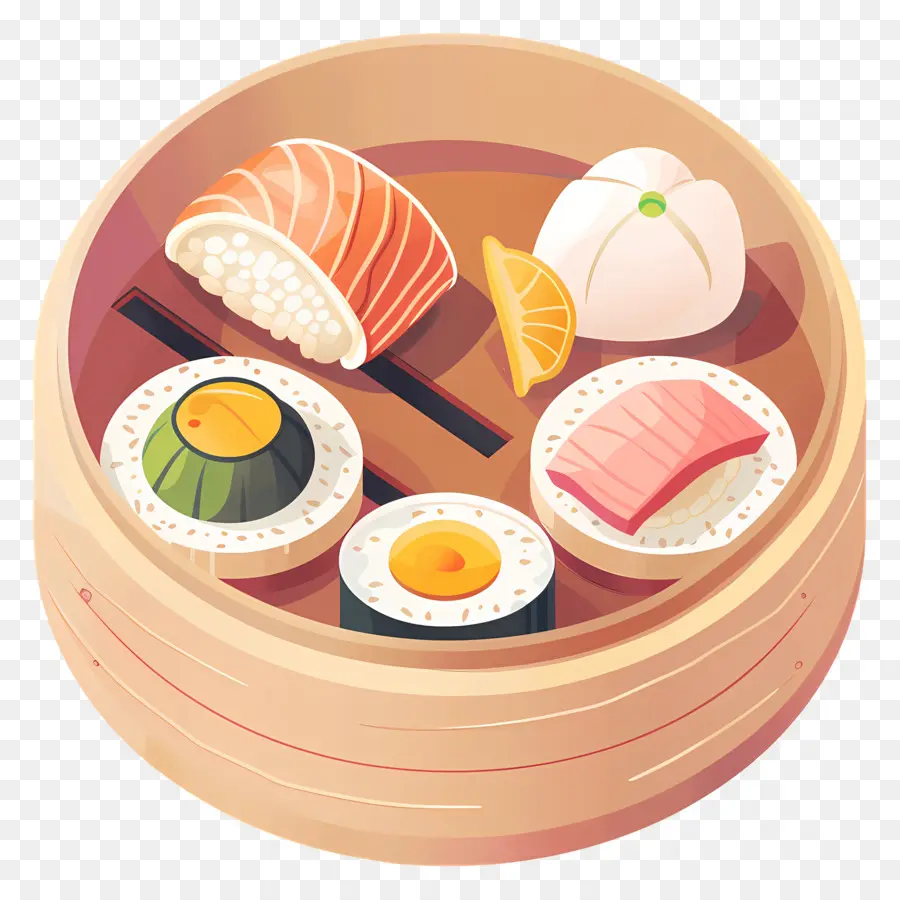 Dim Sum，Sushi PNG