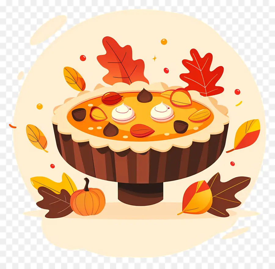 Pie Thanksgiving，Kue Labu PNG