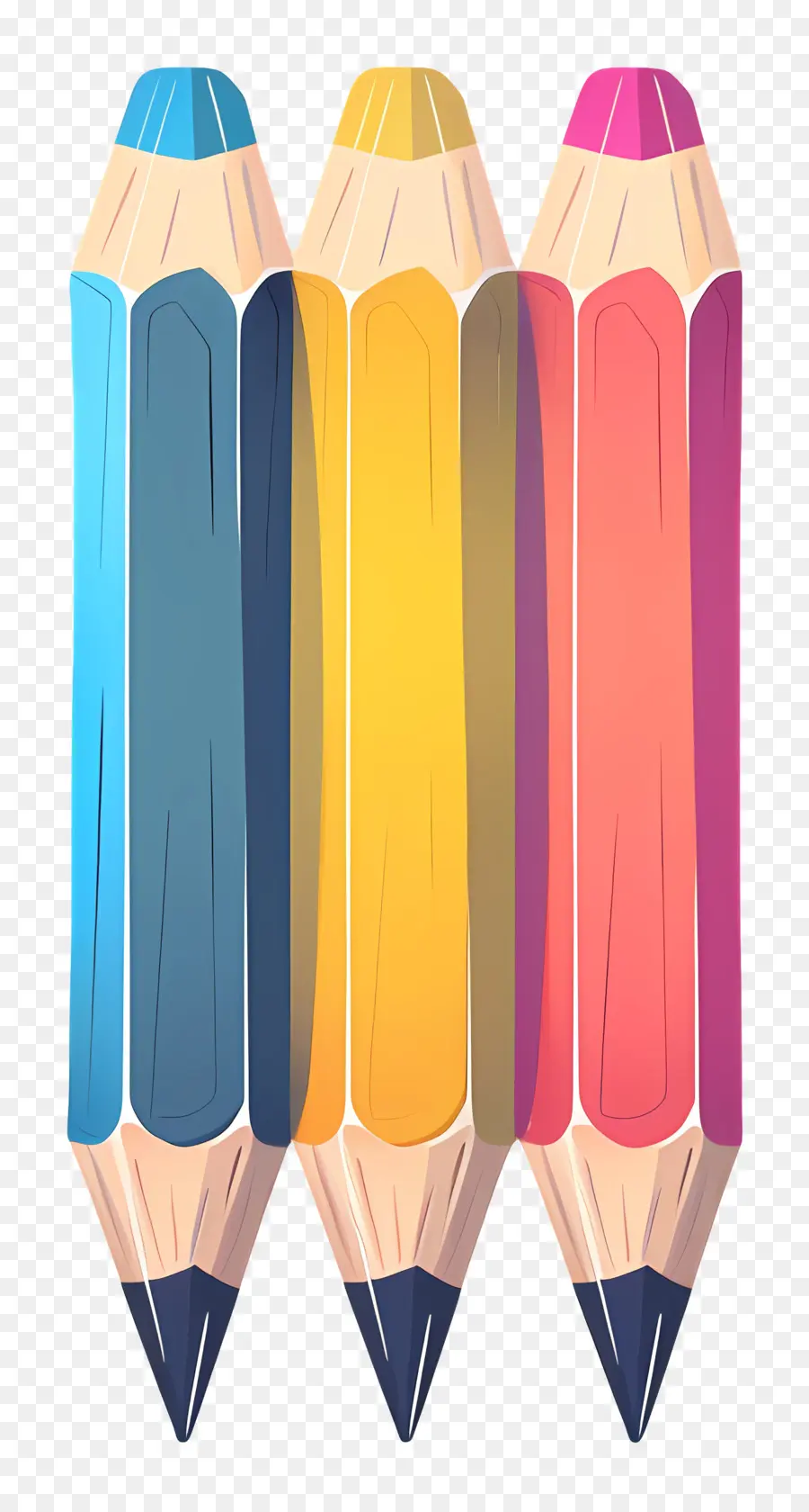 Pensil，Pensil Warna  Warni PNG