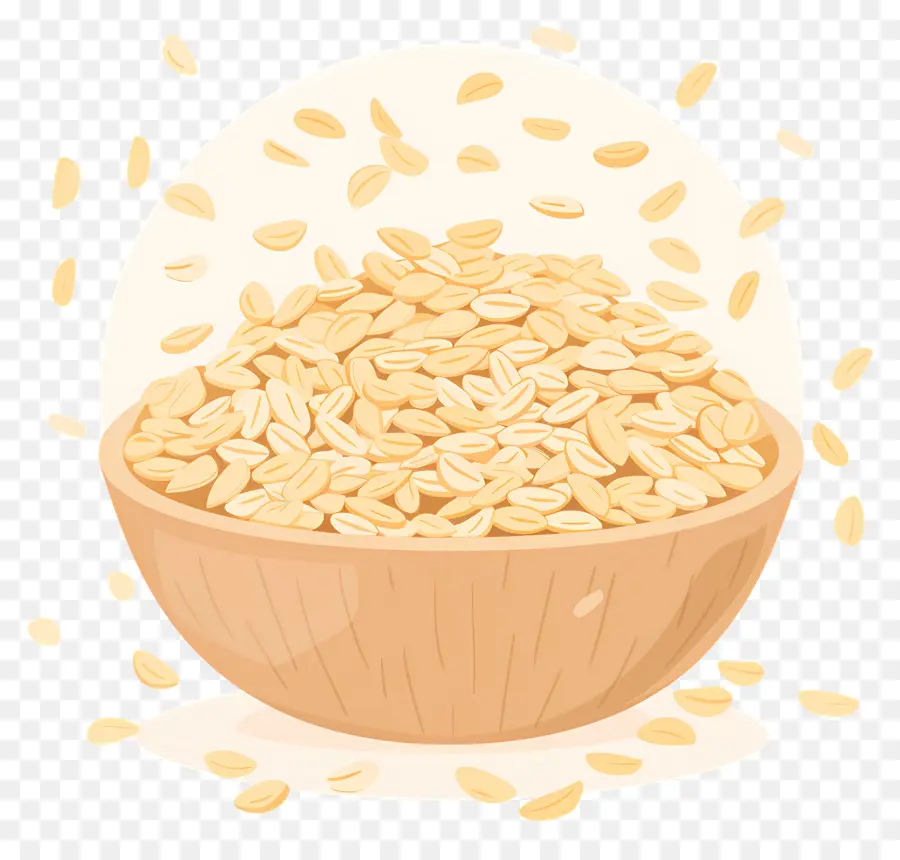 Oatmeal，Beras PNG