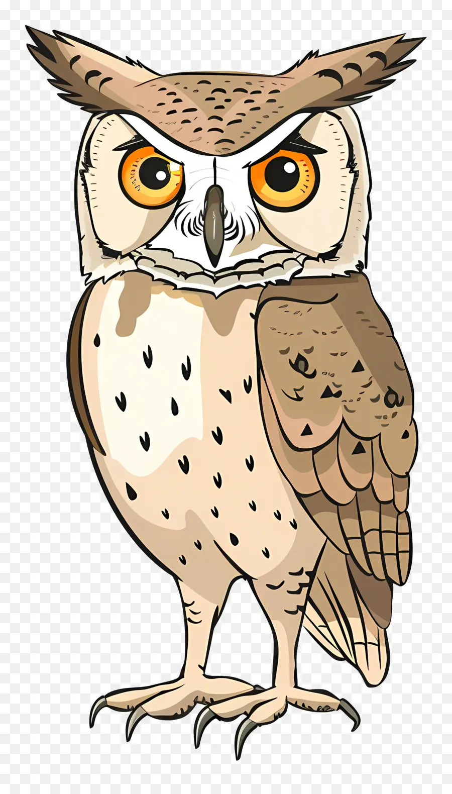 Kartun Owl，Burung Hantu PNG